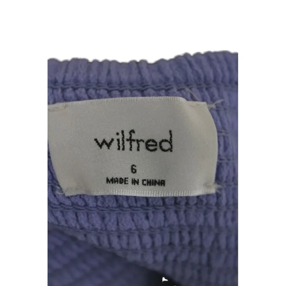 Wilfred Women Bodycon Mini Dress Purple Tie Sleeveless Knee Length Size 6